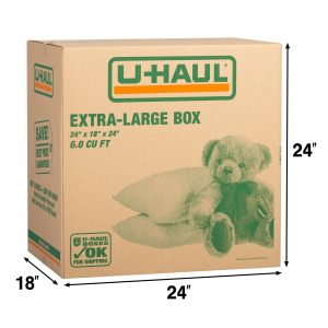 carboard box with 18 x 24 x 24 dimensions